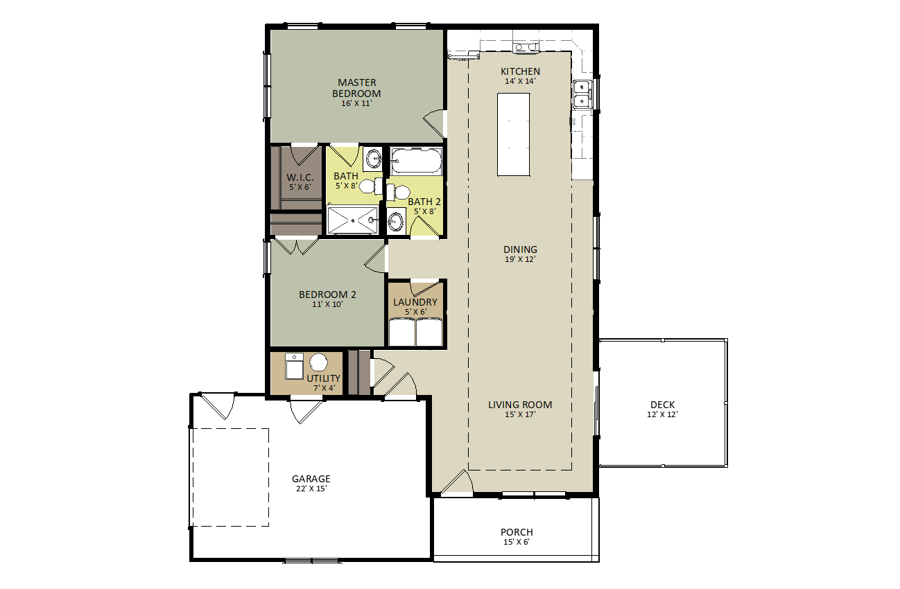 Vermont First Floor Floor Plan